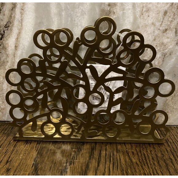 Ikea Vinterfint Napkin Holder Gold 505.799.70 Grt Year Round Quick Ship New 2024 - Picture 2 of 7